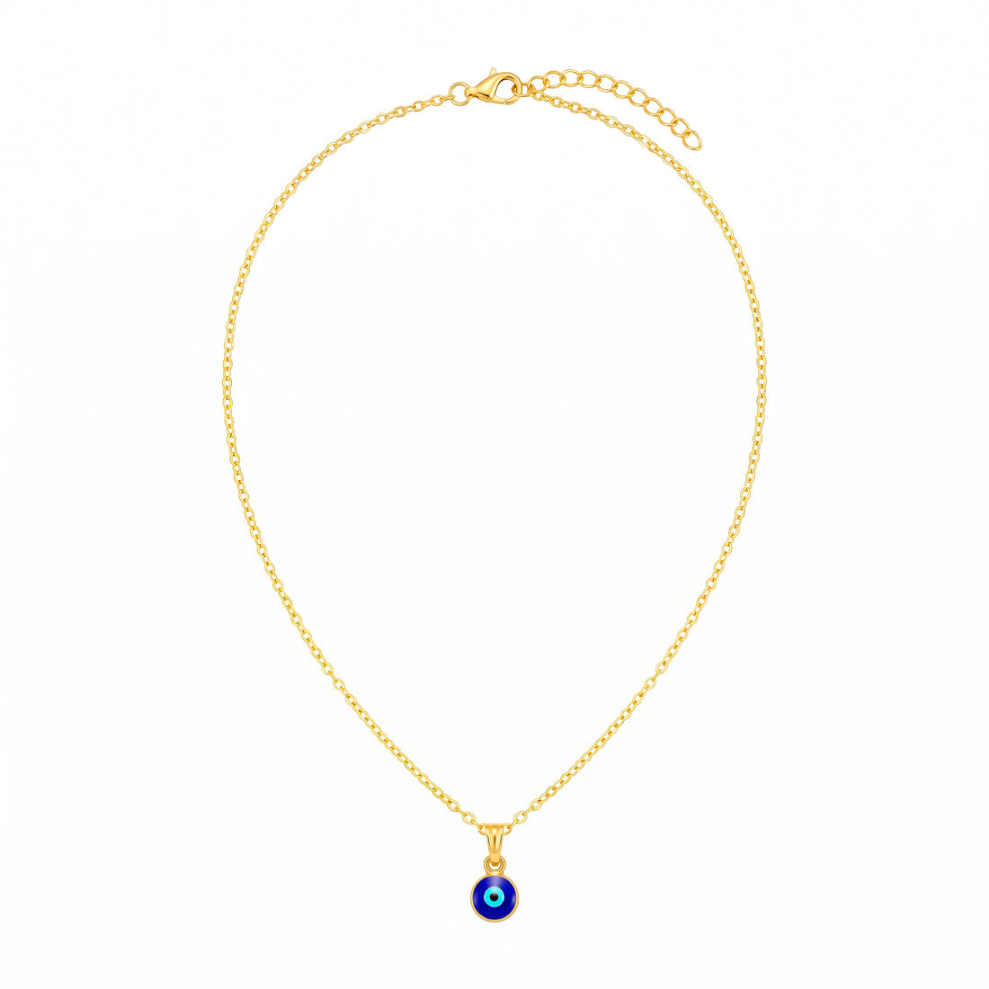 PRAO Necklace Anti-Tarnish Chain & Evil Eye Pendant