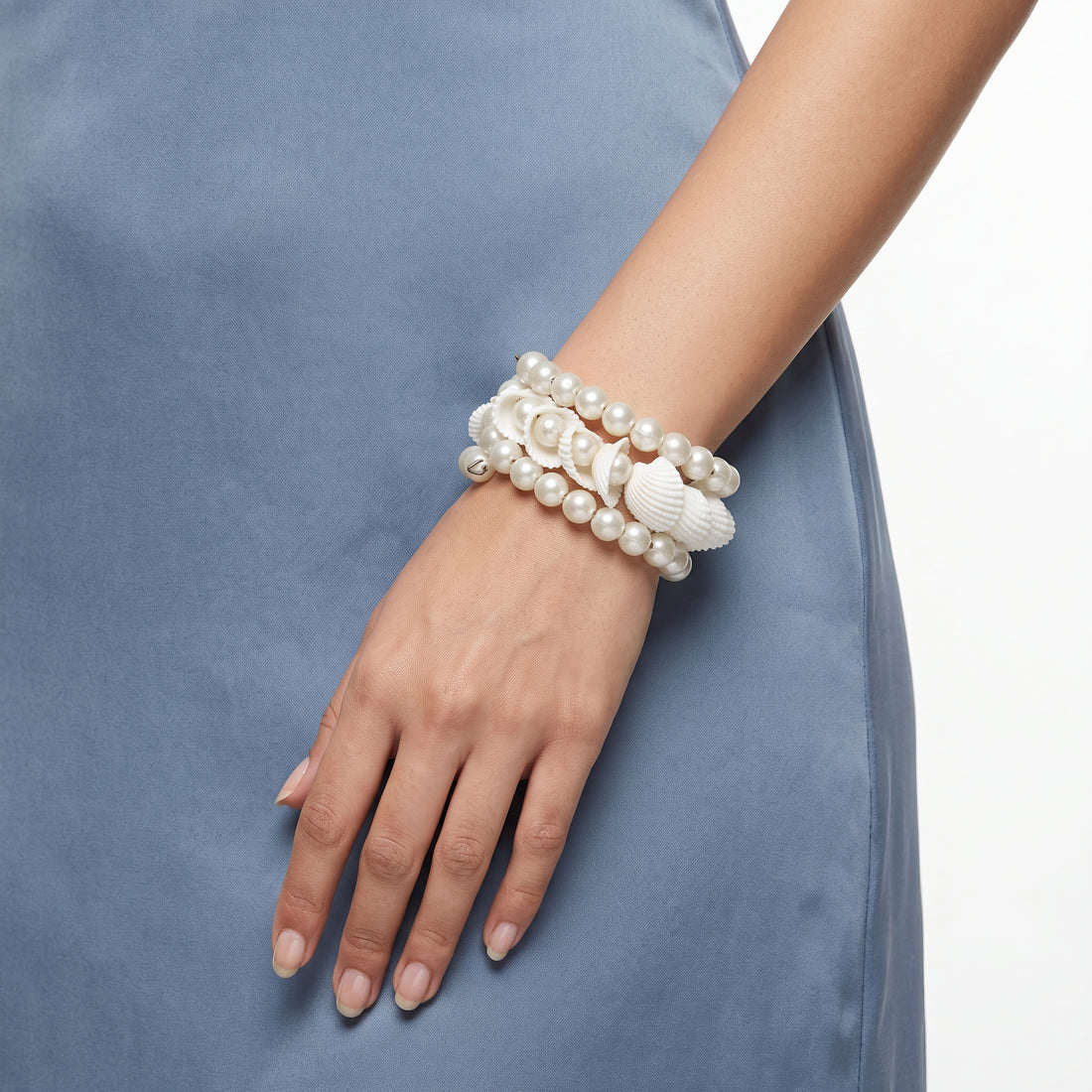 PRAO Bracelet Anti-Tarnish Pearl Shell Wrap (Adjustable Size)