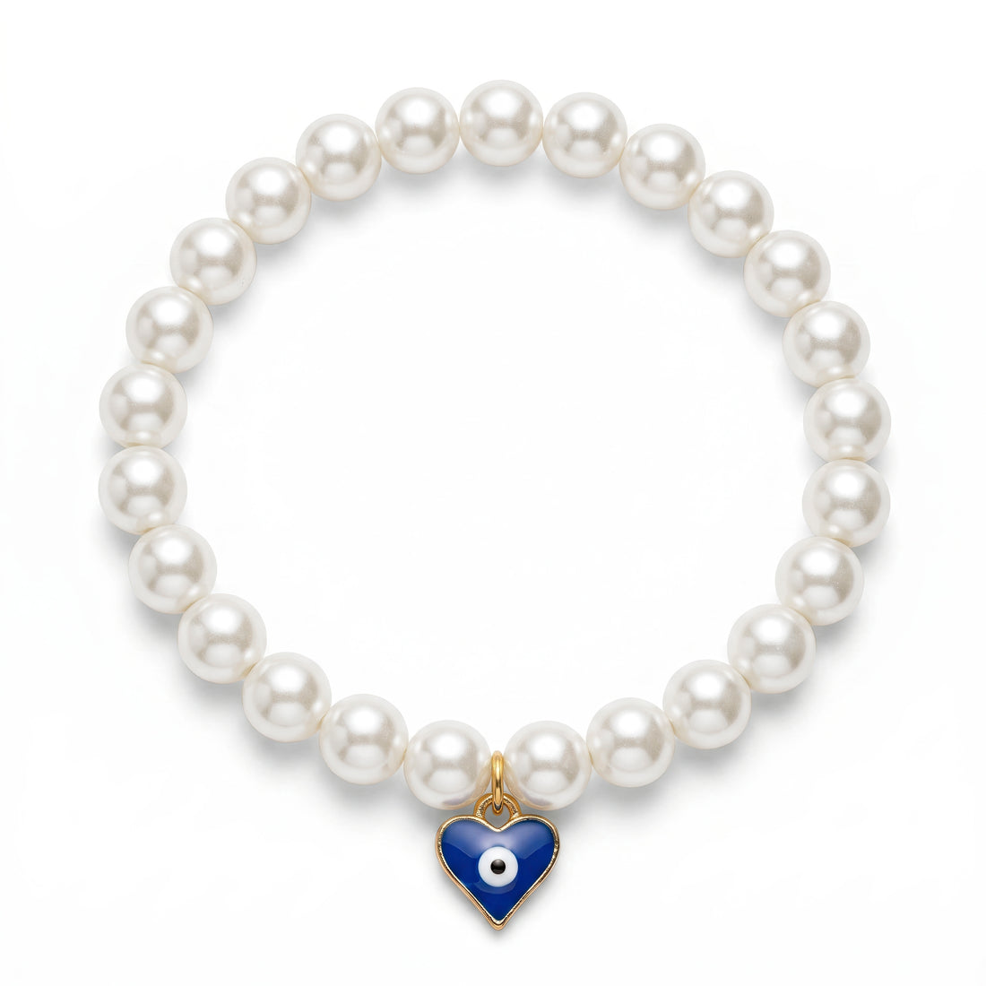 PRAO Bracelet Anti-Tarnish Heart Evil Eye (Adjustable Size)
