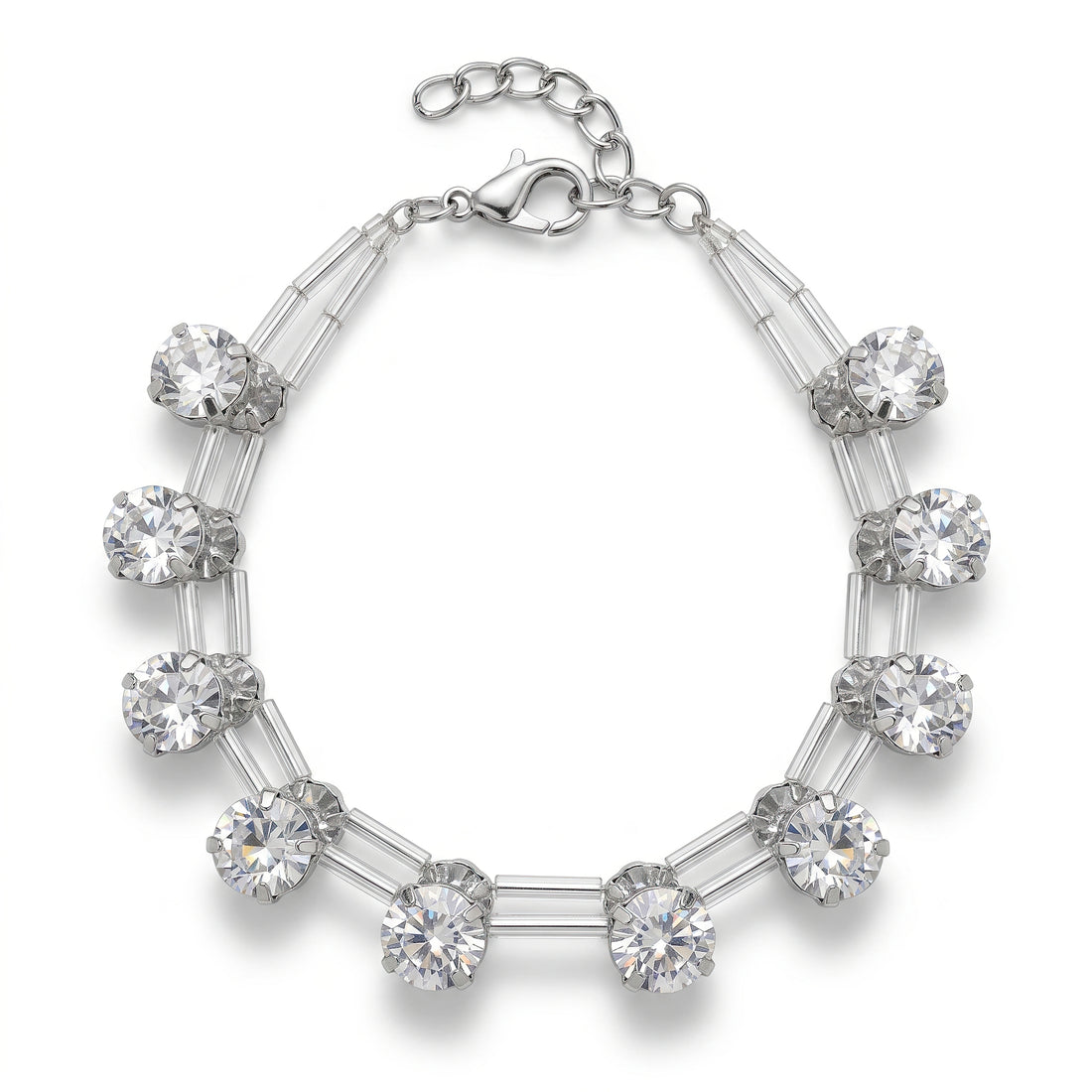 PRAO Bracelet Anti-Tarnish Crystal Beads (Adjustable Size)