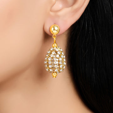 PRAO Earrings Anti-Tarnish Rhinestone Drop Danglers