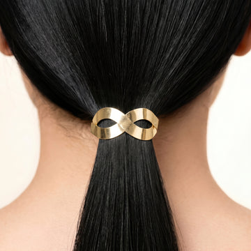 PRAO Hair Tie Anti-Tarnish Infinity Elastic Tie