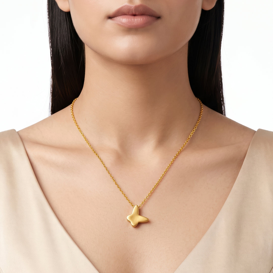 PRAO Necklace Anti-Tarnish Butterfly Chain
