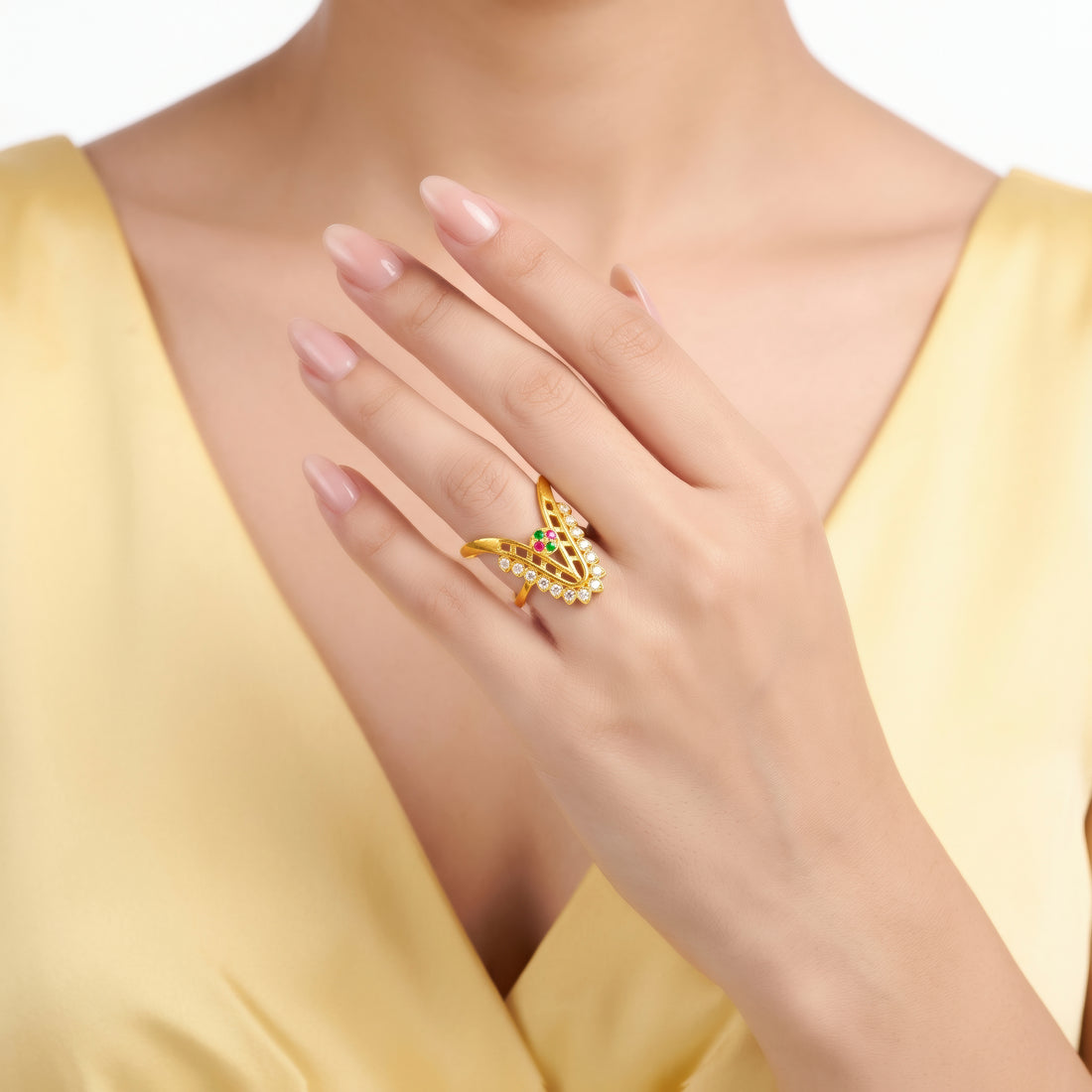 PRAO Ring Anti-Tarnish Floral Crown (Adjustable Size)