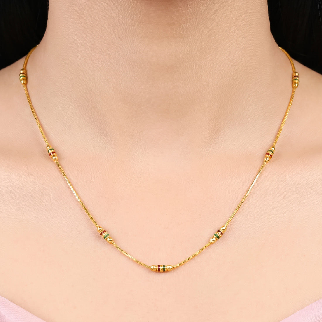 PRAO Necklace Anti-Tarnish Rope Chain