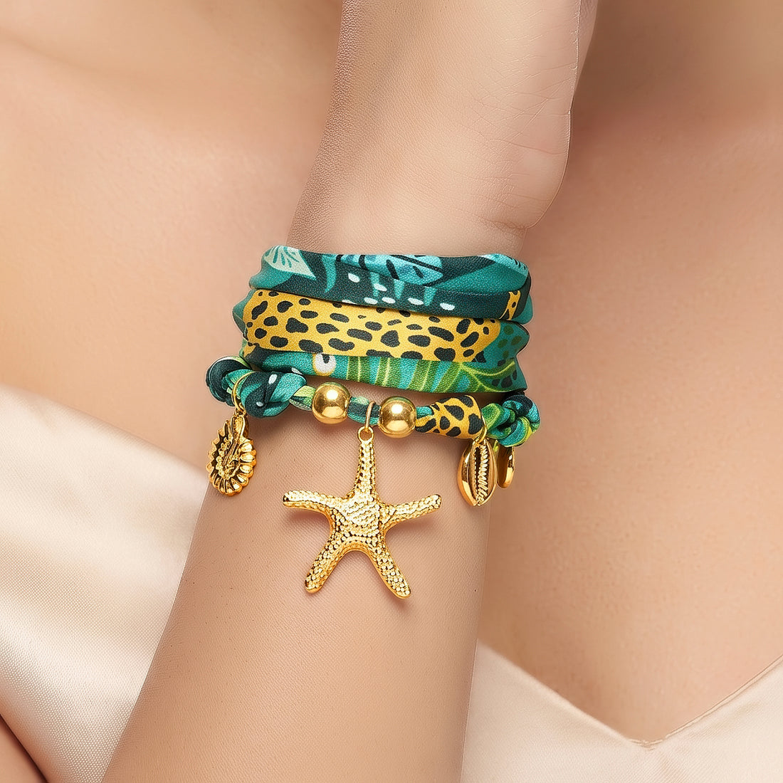 PRAO Necklace Anti-Tarnish Marine Charm Choker