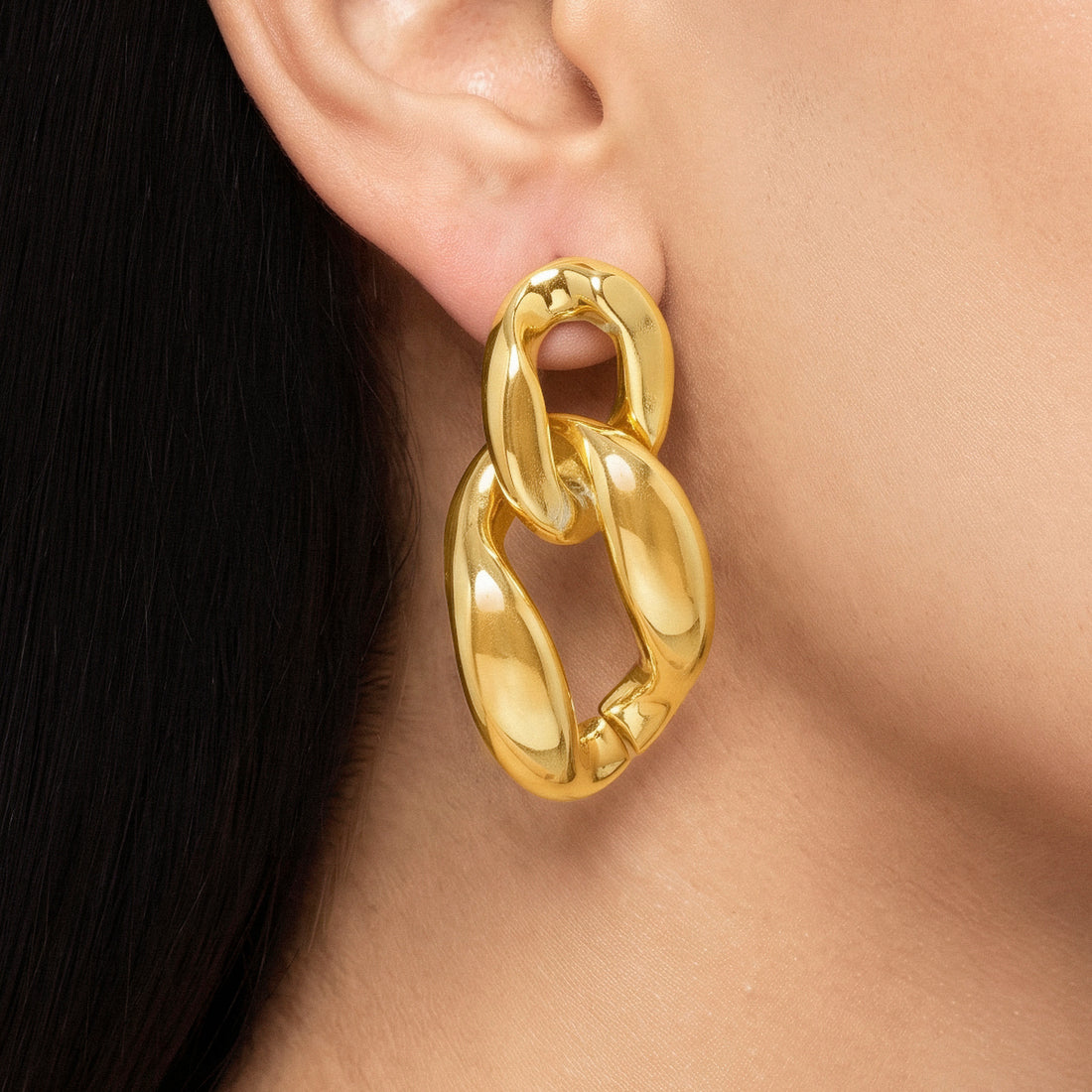 PRAO Earrings Chunky Link Dangles