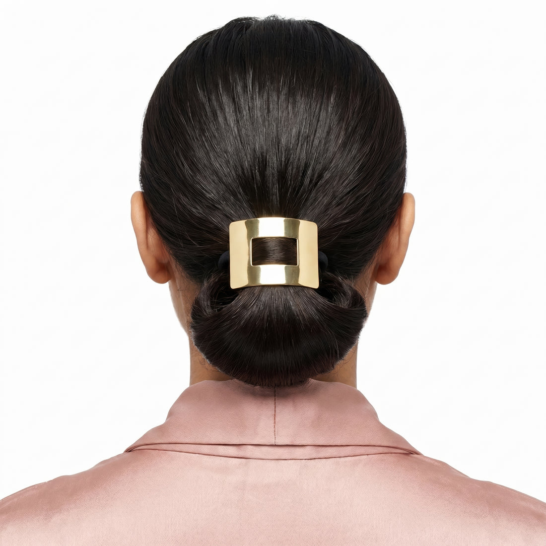 PRAO Hair Tie Anti-Tarnish Black Elastic With Metal Buckle