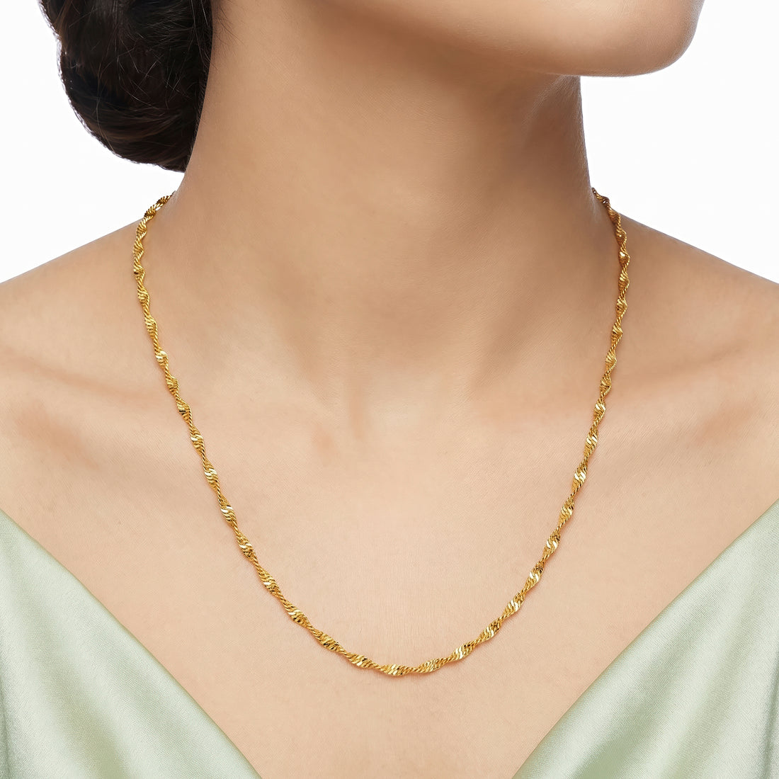 PRAO Necklace Anti-Tarnish Rope Chain