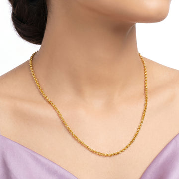 PRAO Necklace Anti-Tarnish Rolo Chain