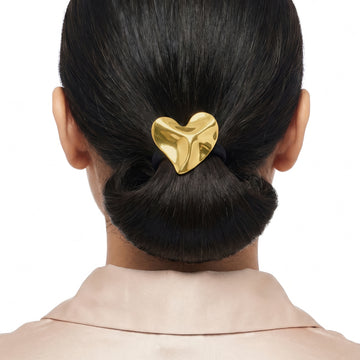PRAO Hair Tie Anti-Tarnish Heart Pony Cuff