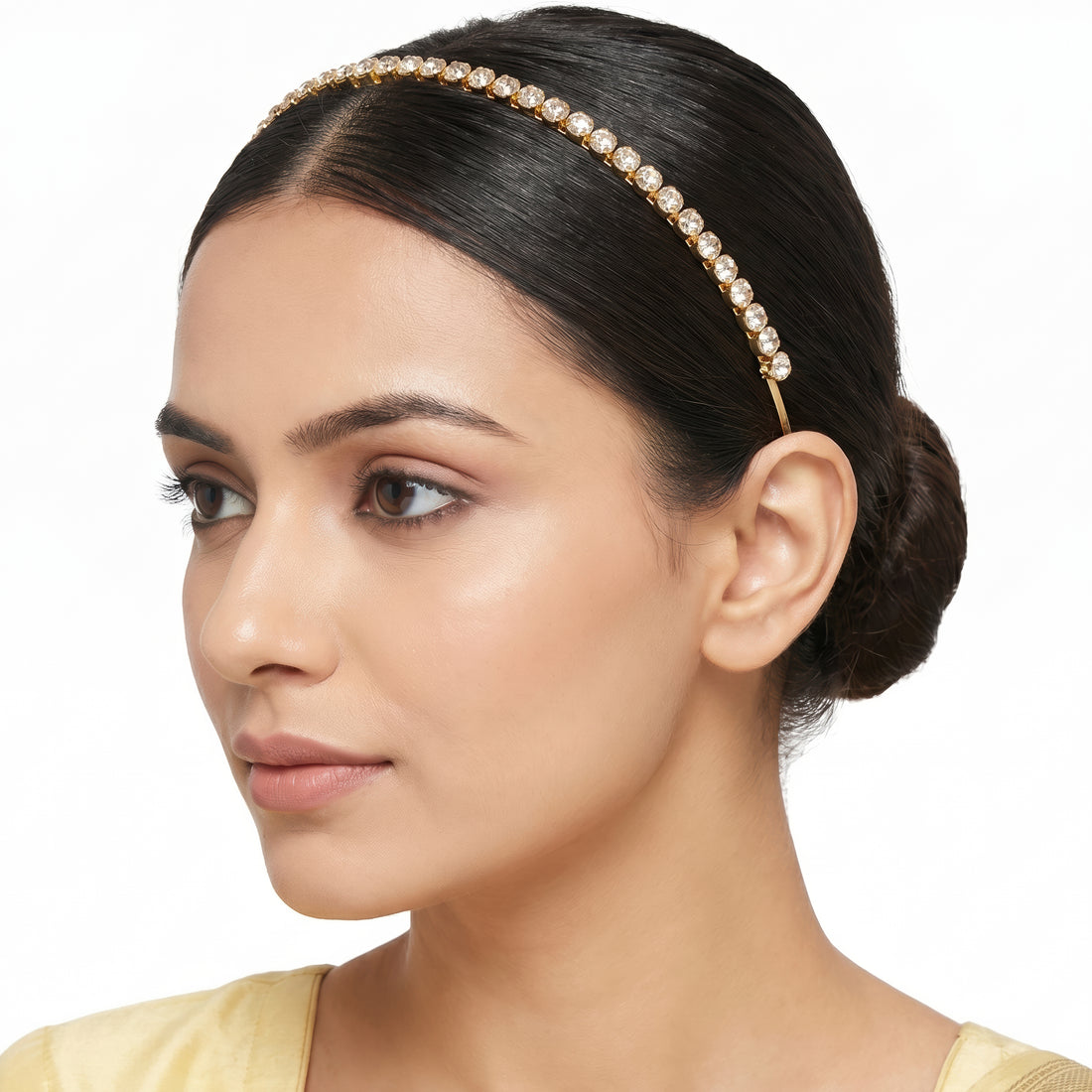 PRAO Hairband Anti-Tarnish Crystal Metal