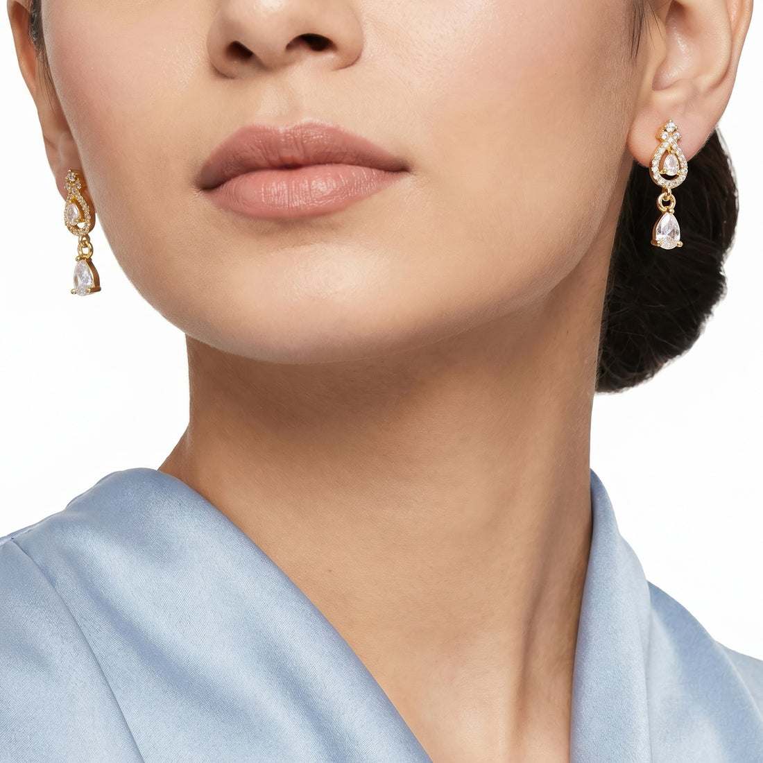 PRAO Earrings Anti-Tarnish Openwork Drop