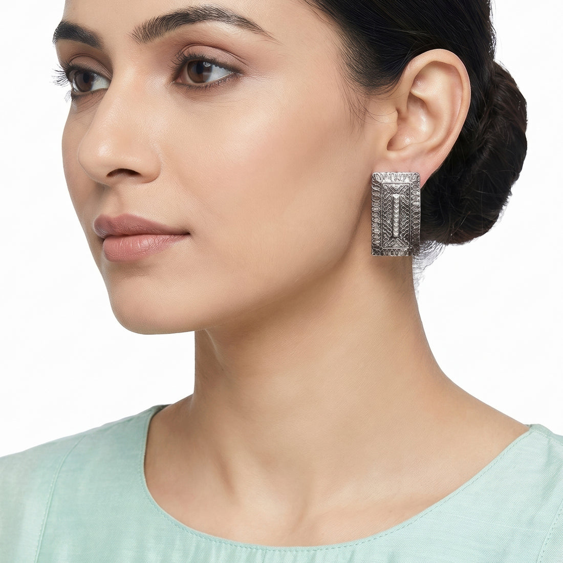 PRAO Earrings Anti-Tarnish Handcrafted Filigree Metal Plates