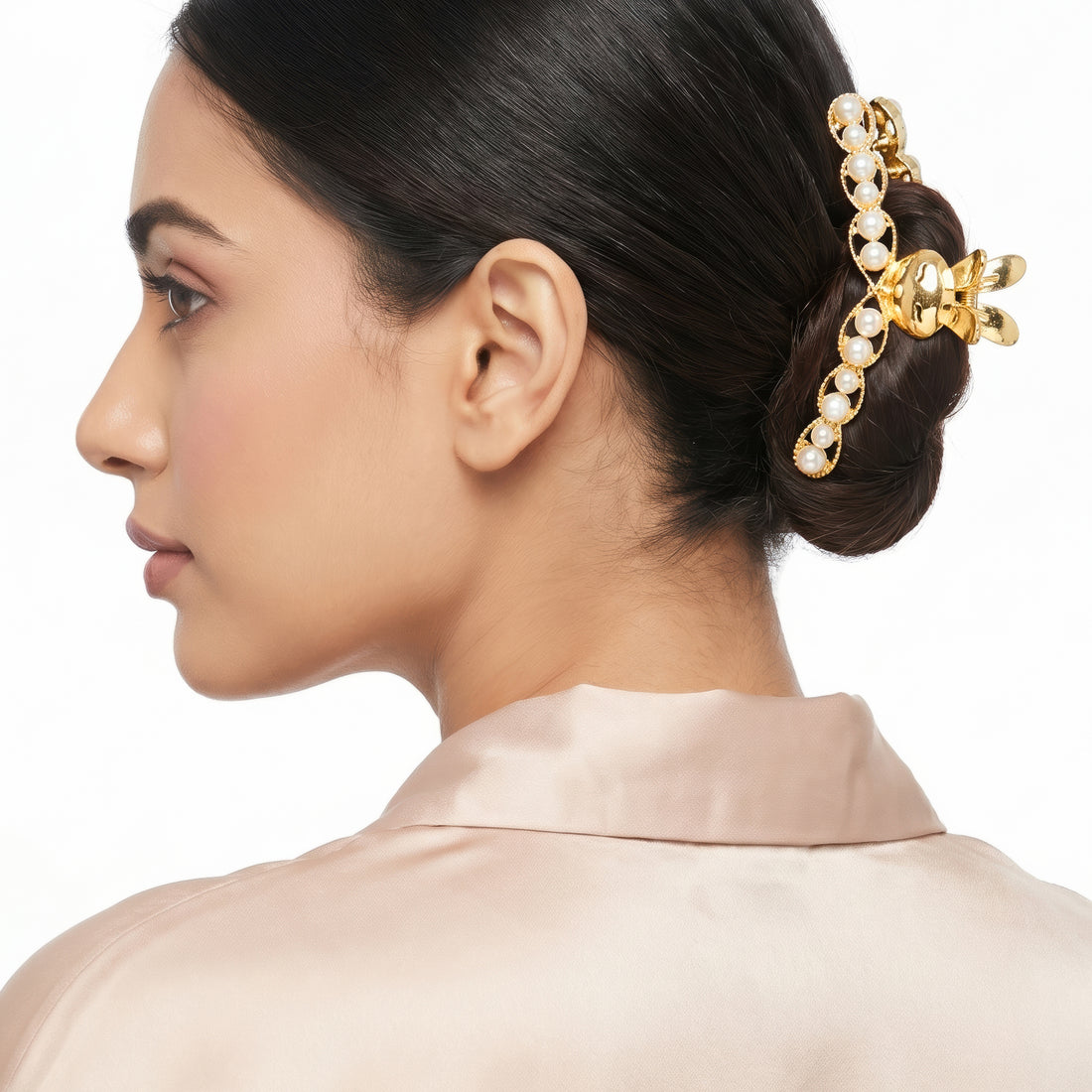 Prao Hair Claw Clip Anti-Tarnish Pearl Rabbit