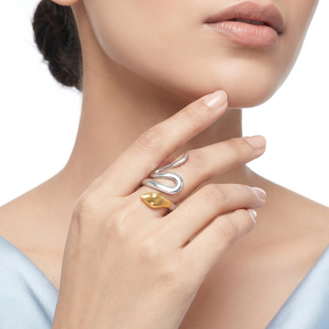 PRAO Ring Anti-Tarnish Snake Coil (Adjustable Size)