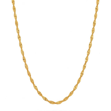 PRAO Necklace Anti-Tarnish Rope Chain