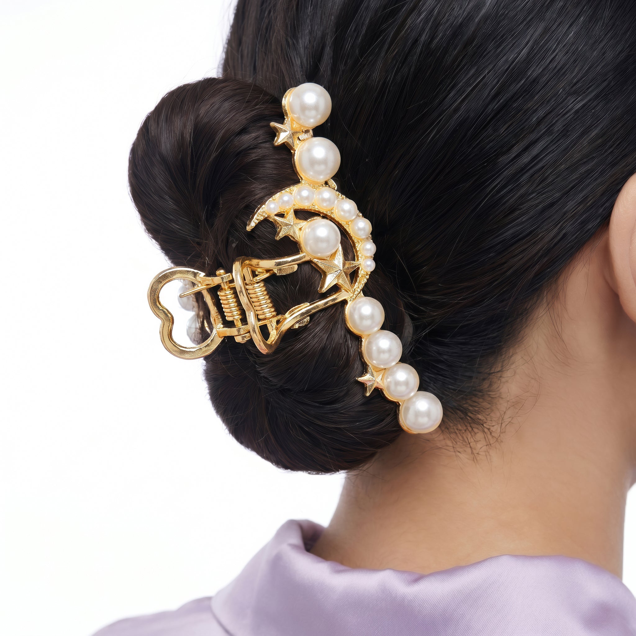 Prao Hair Claw Clip Anti-Tarnish Celestial Pearl