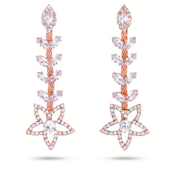 PRAO Earrings Anti-Tarnish Crystal Danglers