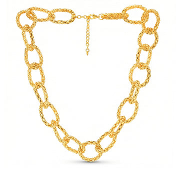 PRAO Necklace Anti-Tarnish Golden Chain Statement